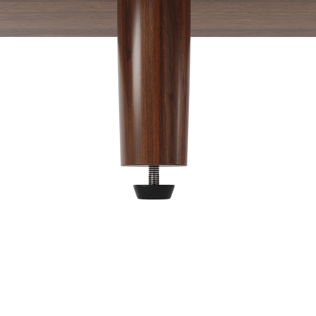 Credenza con ante scorrevoli in vetro 3 cassetti e portabicchieri MDF noce 140 × 40.5 × 174.5 cm