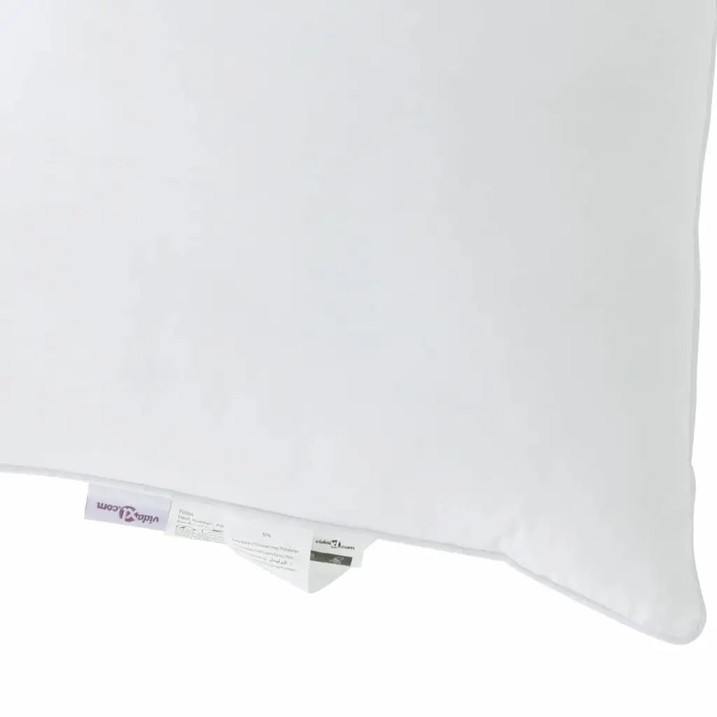 Cuscino 2 pcs Bianco 70 x 52 x 20 cm Cotone e Poliestere 42007805