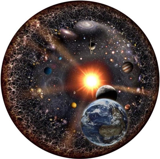 Puzzle a forma di Sfera - Sistema Solare Classico Gioco - Puzzle per Adulti e Bambini - Spazio Pianeti - Puzzle a 1000 pezzi a forma di Rondella.