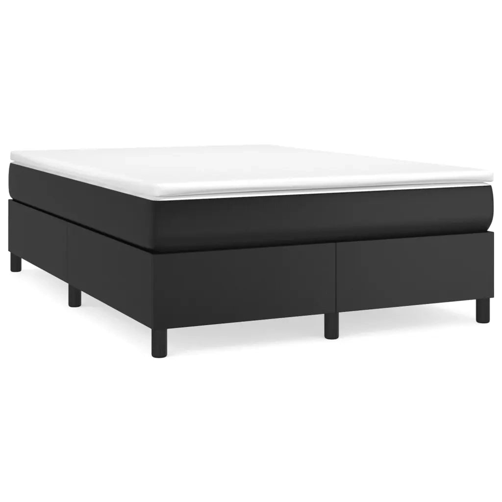 Struttura Letto a Rete a Molle Nero 140x200 cm in Similpelle 3121047