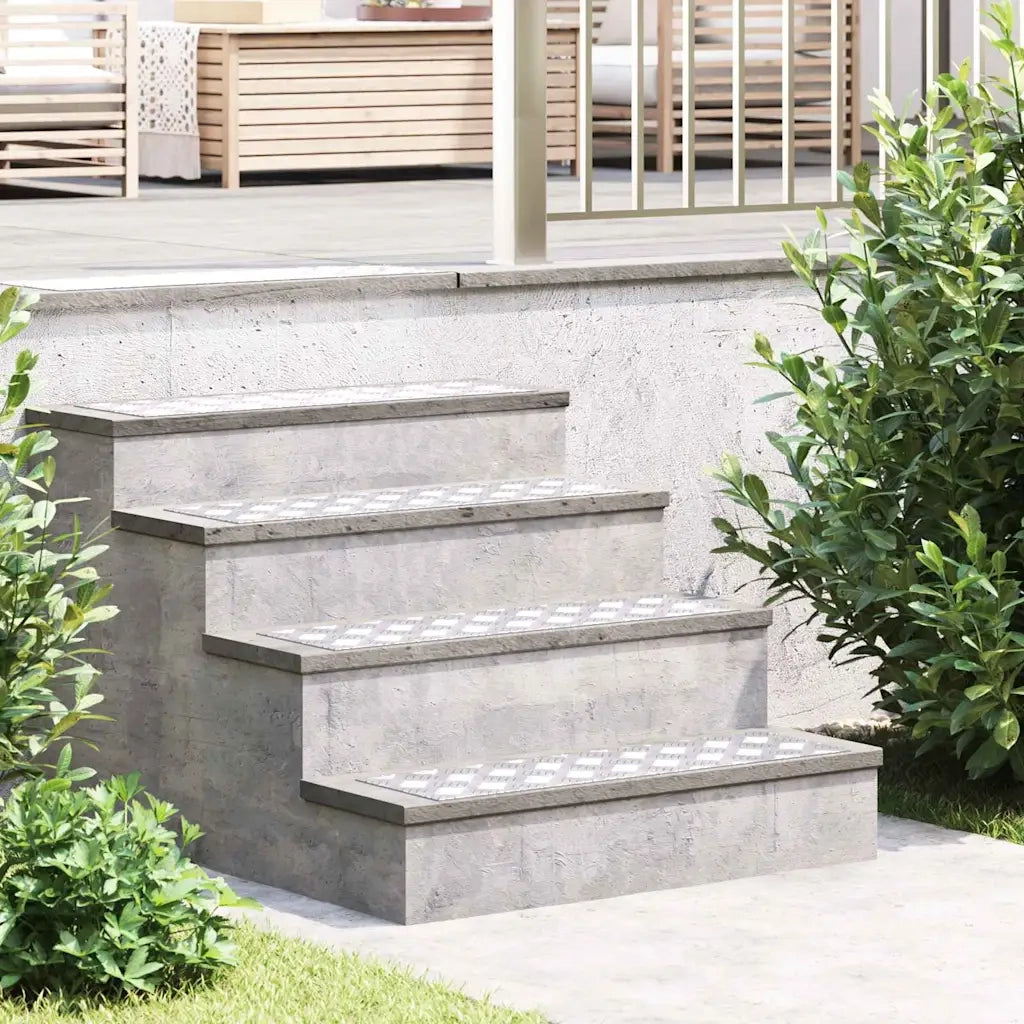 Gradini per Scale 4 pcs Argento 70 x 20 cm Alluminio 4104256