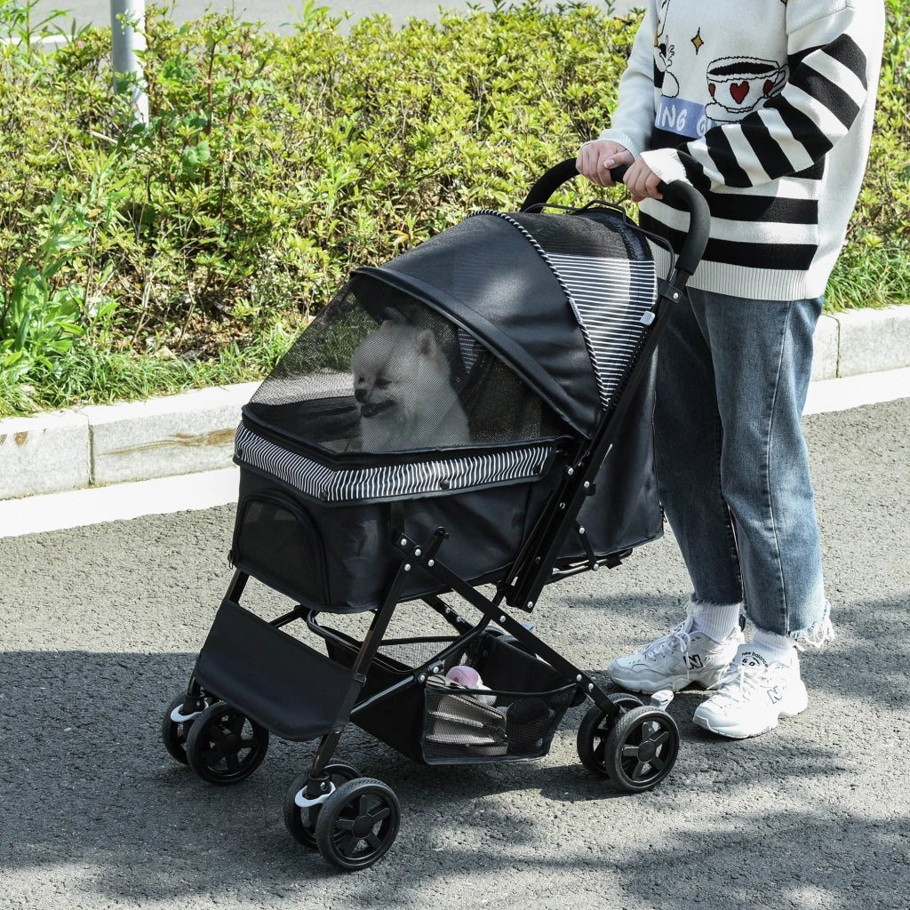 Carrello per Cani Pieghevole ¨C Minimal ¨C Nero