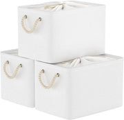 Cassa di stoccaggio pieghevole - 38x28x26cm - Copertura in corda - Maniglie rinforzate - Spazio risparmiato - Cassa di stoccaggio pieghevole