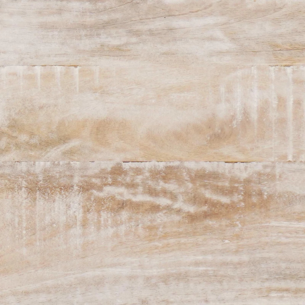 specchio da parete Bianco 70 x 50 cm Legno di mango massello 4018399