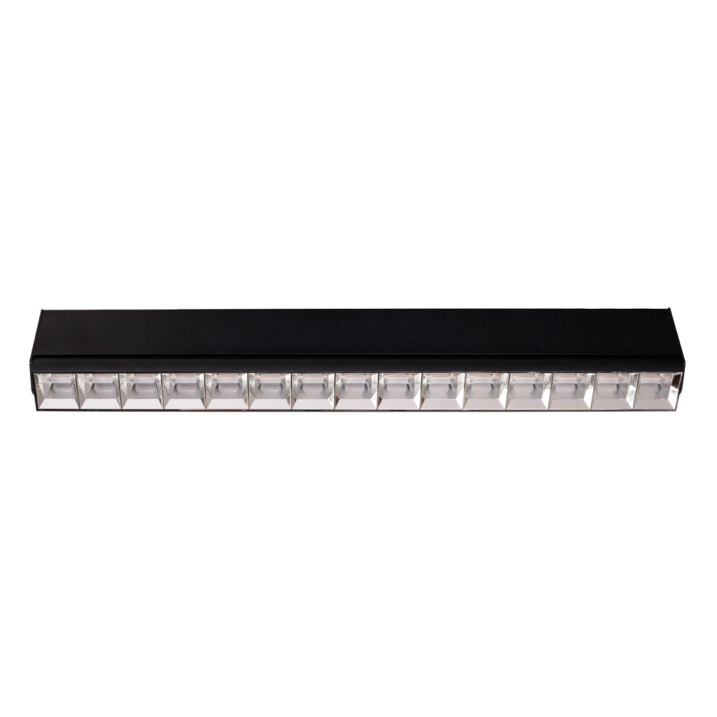 Plafoniera lineare LED 30W nera moderna FLEX Maxlight