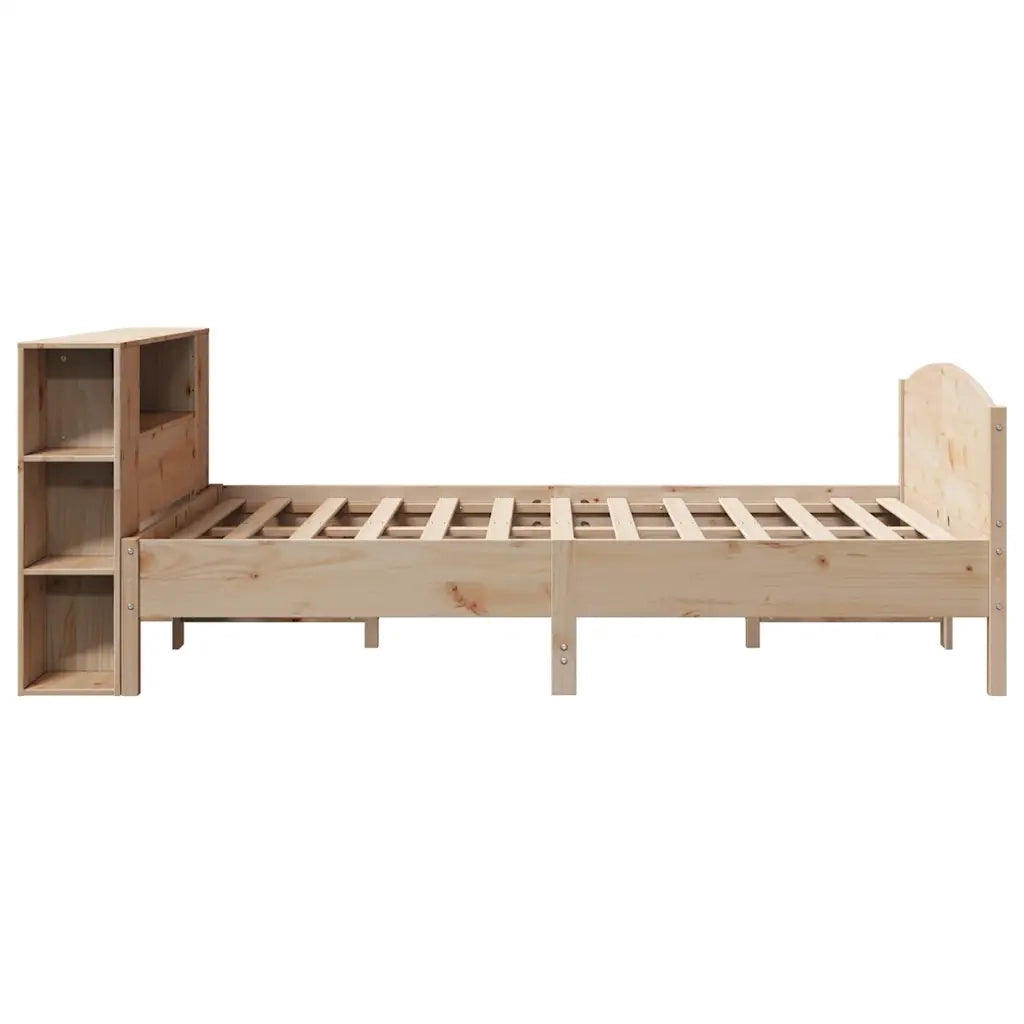 Letto Libreria senza Materasso 135x190 cm in Legno di Pino 3323074