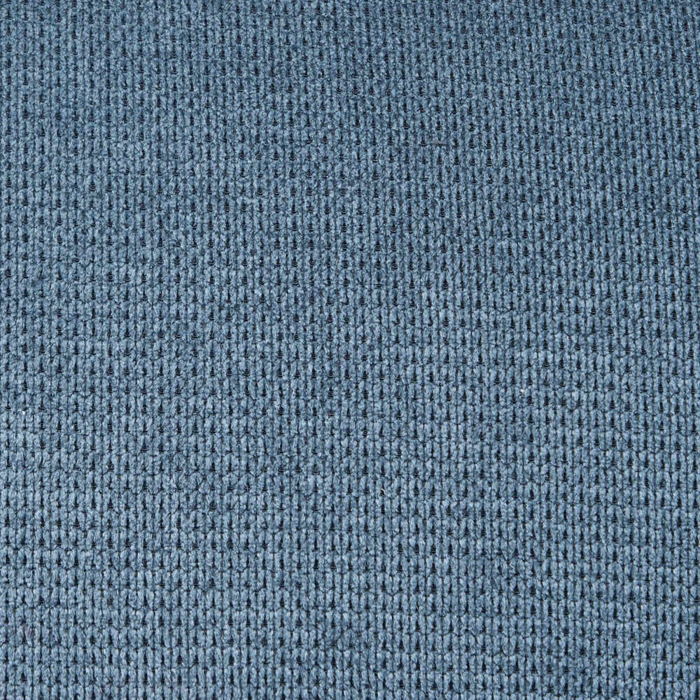 Divano da cucina Blu Tessuto poliestere Rivestimento a 2 posti Struttura in metallo Gambe nere Panca