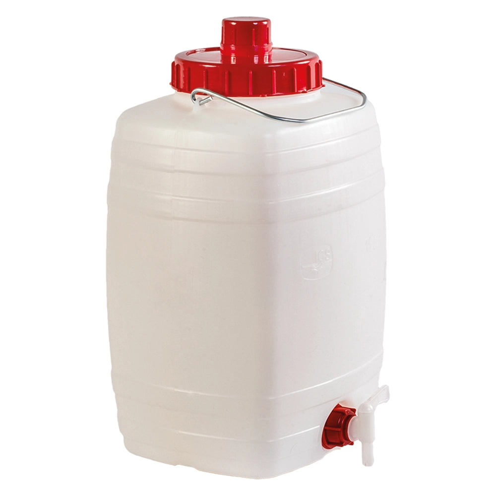 BIDONE PER ALIMENTI 'DEMETRA' Lt.  5 - cm 20 x 17 x h.36 (lxpxh) manico ferro  - ICS