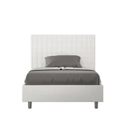 Letto 1 Piazza e Mezzo 120x190 cm con Rete Sunny Bianco