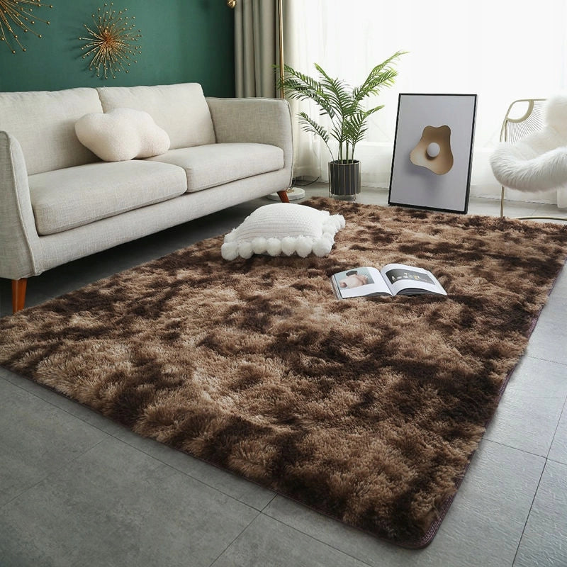 Tappeto marrone peloso 120x170 cm
