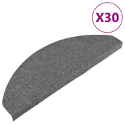Tappetini Autoadesivi per Scale 30 pz | Gradini per Scale Grigi 65x22,5x3,5 cm