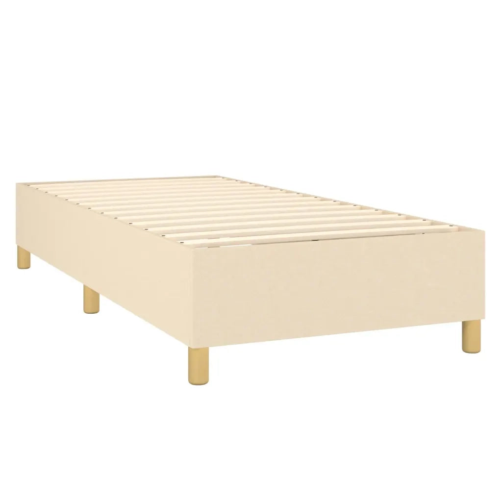 Giroletto a Molle con Materasso Crema 80x200 cm inTessuto 3137194