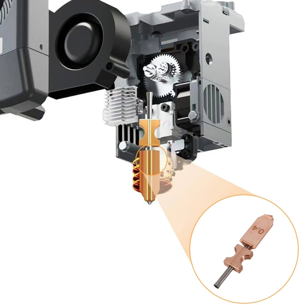 Kit per estrusore a caldo da 0,4 mm, interamente in metallo, adatto per materiali come PC, nylon e ABS