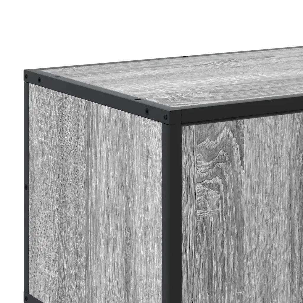 Mobile TV-Credenza TV-Console TV Grigio Sonoma 120x35x41cm Legno Multistrato e Metallo