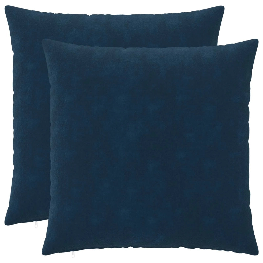 Cuscino con cuscino HEERLEN 2 pz Blu Fleece in microfibra 927926