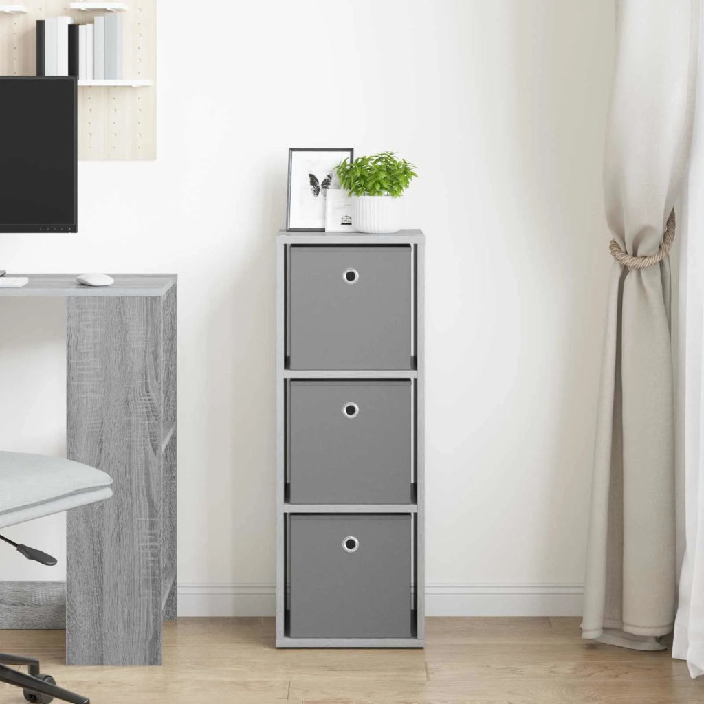 Credenza | Madia | Buffet da pranzo | Armadio da pranzo con cassetto Grigio cemento 30,5 x 27 x 84,5 cm