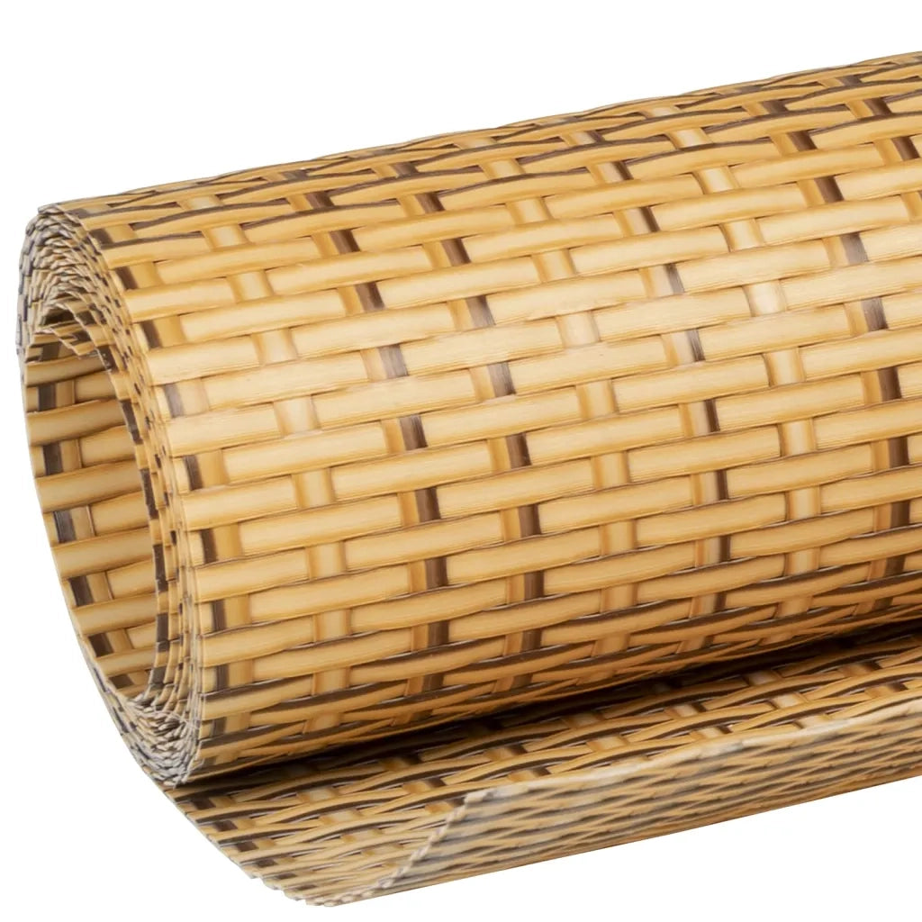 Schermo da balcone | Paravento da Balcone Marrone Chiaro 500x80 cm in Polyrattan