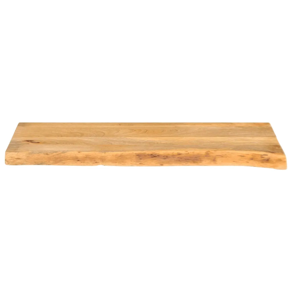 Piano Tavolo Bordi Vivi 70x40x3,8 cm in Legno Massello di Mango 370489