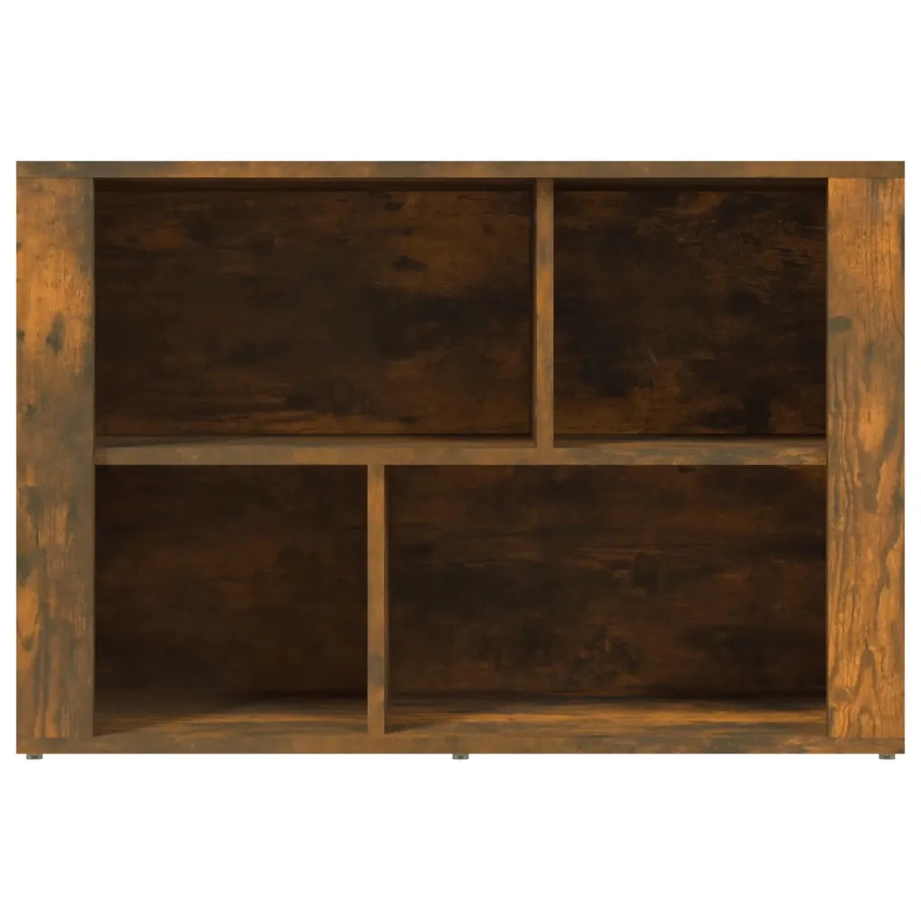 Credenza Rovere Fumo 80x30x54 cm in Legno Multistrato 819481