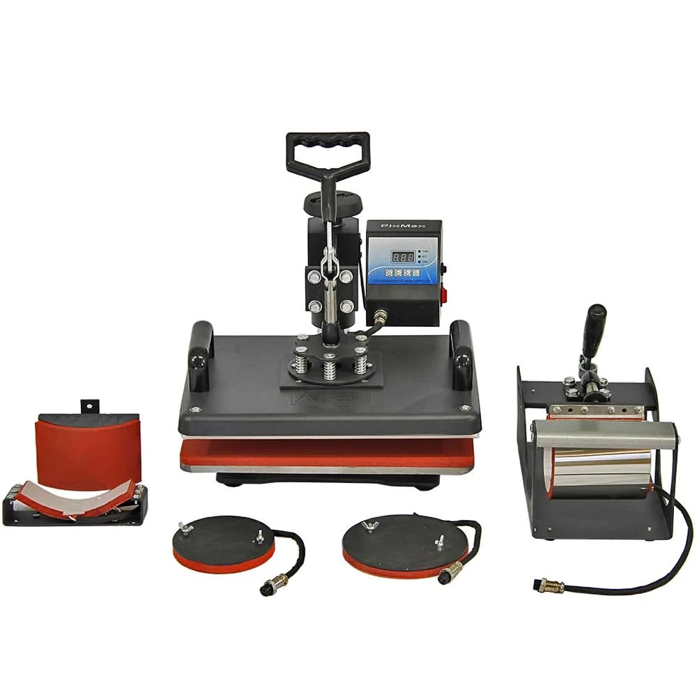 Plotter per Taglio Vinile Guida Laser Abbonamento 12 Mesi Software da Taglio - LED - 720mm & Pressa a Caldo Termopressa per Sublimazione Transfer - 5 in 1