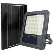 Faro LED solare 100W 4000K telecomando sensore IP65
