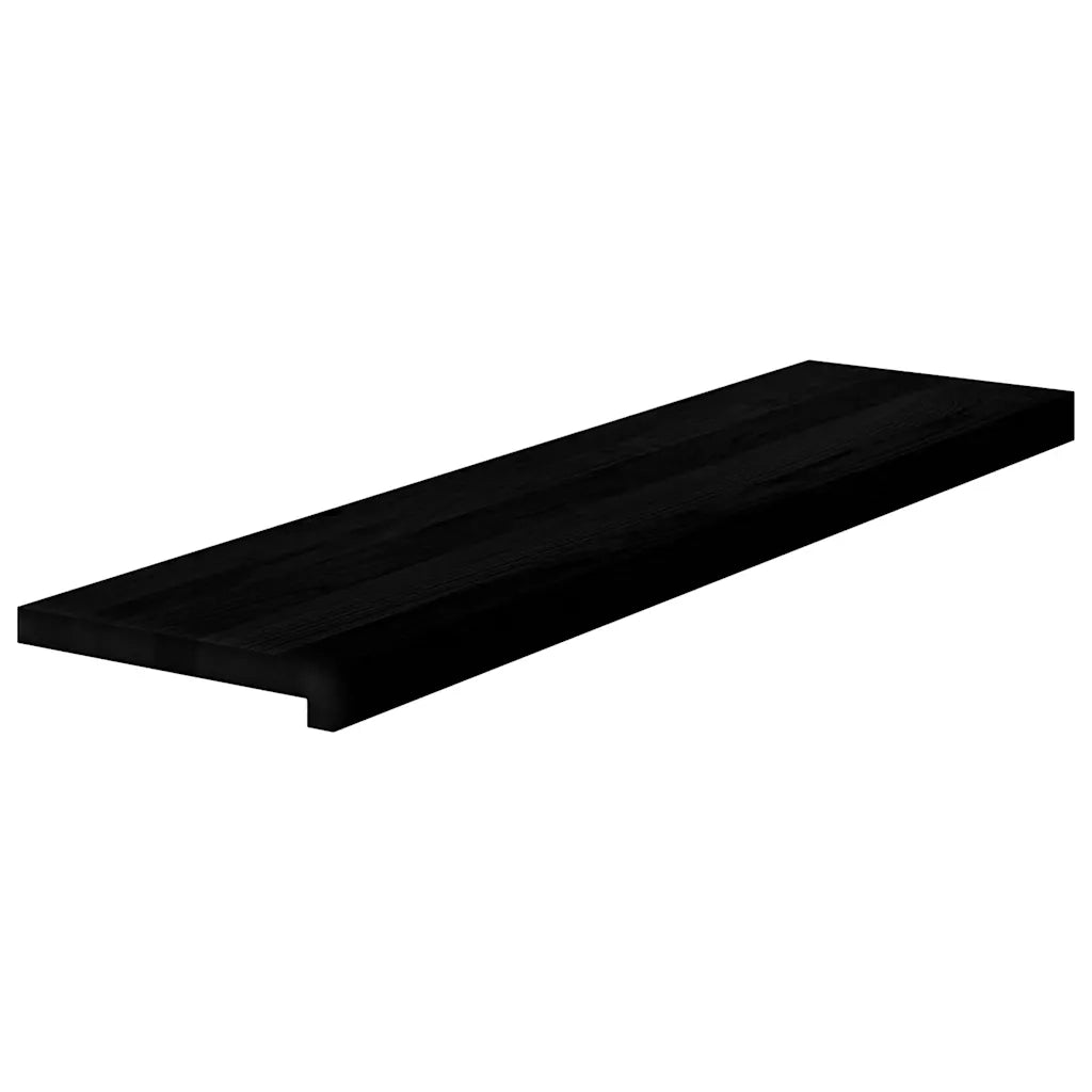 Gradini 8 pz | Tappetini per scale autoadesivi Marrone Scuro 100x25x2 cm Legno Massello Rovere