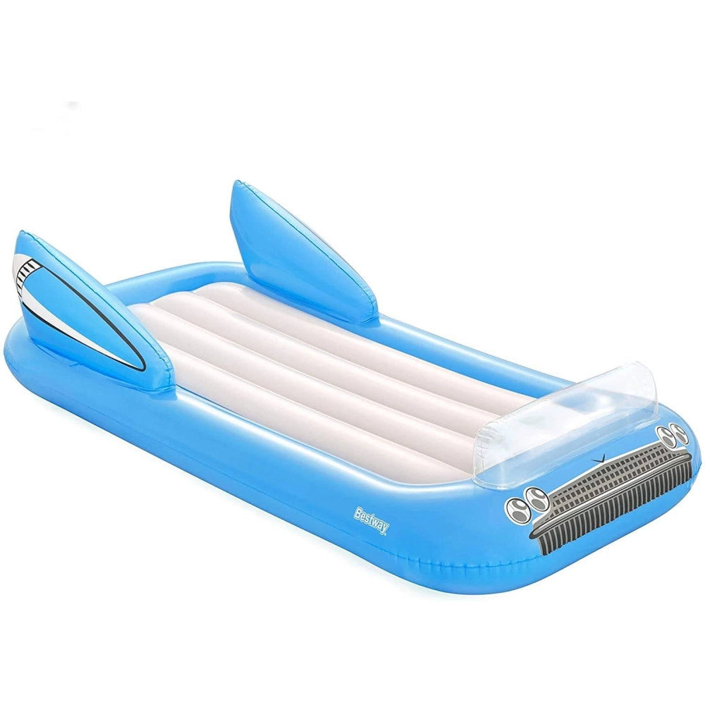 Trade Shop - Materassino Gonfiabile Convertibile A Forma Di Auto Mare Piscina 190 X 128 Cm -