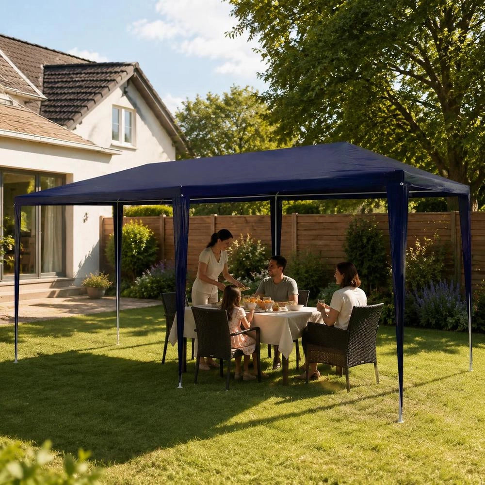 Party Tent 3x6 M PE Blue