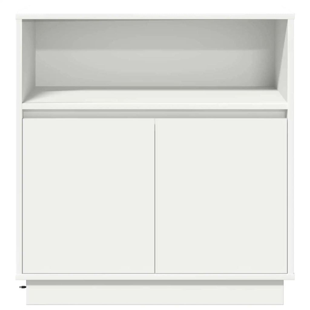 Credenza | Madia LED Bianco 71 x 34,5 x 75 cm Legno multistrato