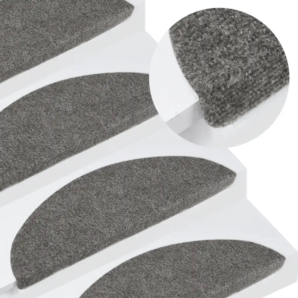 Tappetini Autoadesivi per Scale 20 pz | Gradini per Scale Grigi 56x17x3 cm