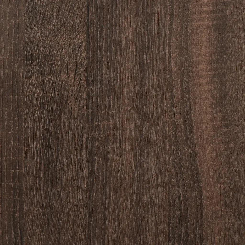 Letto singolo | Letto per adulti | Giroletto Testiera Rovere Marrone 100x200 cm Legno Multistrato
