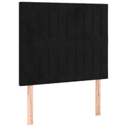 Testiera | Testata Nera 100x5x118/128 cm Velluto