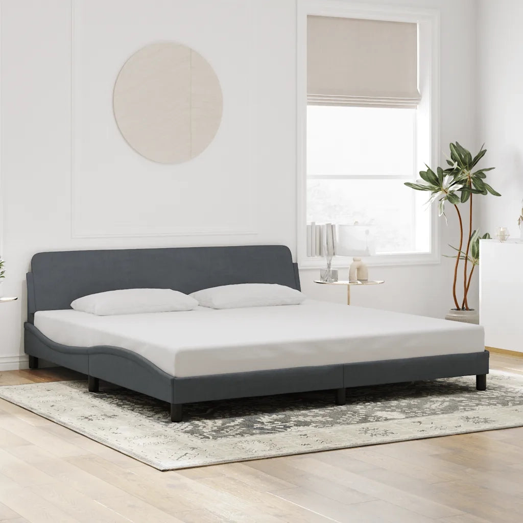 Giroletto Dover Grigio Scuro 200x200 cm Velluto 373253