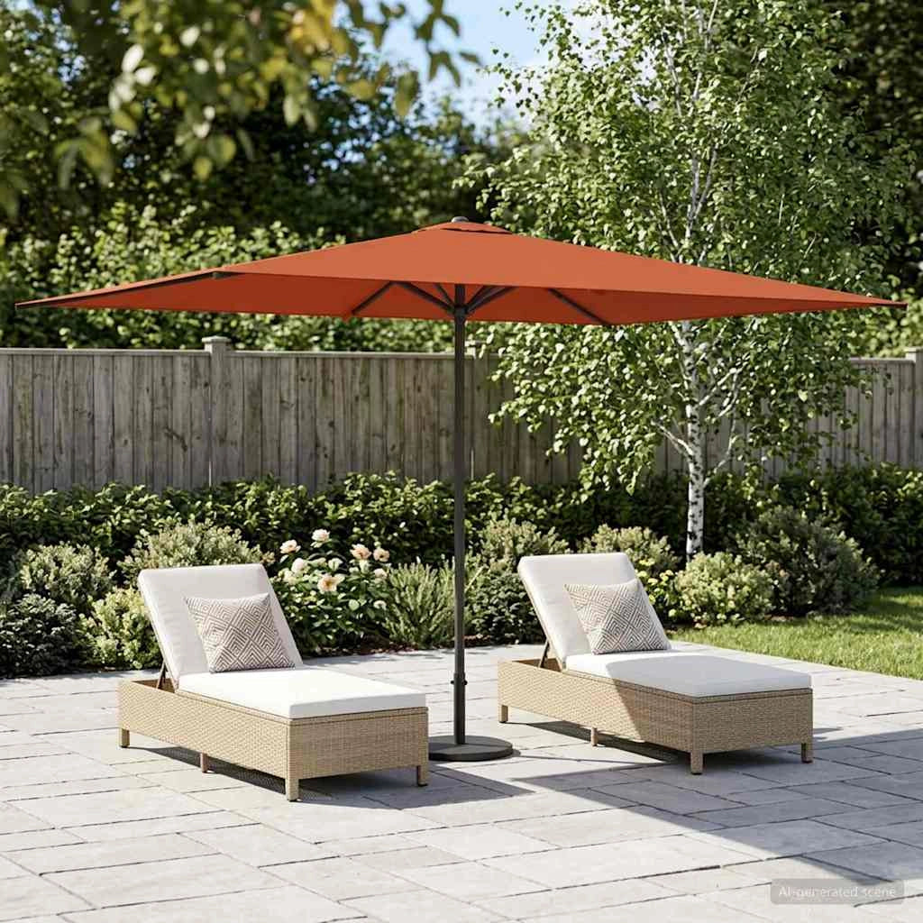 Ombrello da giardino 200 x 300 cm Poliestere Rettangolare 42036171