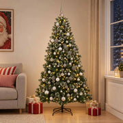 Albero di Natale artificiale con palline 210 cm 300 LED 3461243
