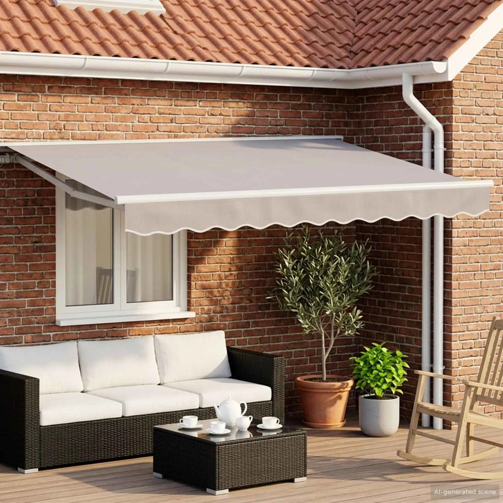 Tettuccio Elettrico Retrattile Grigio Chiaro 3,5 x 2,5 m 3420986