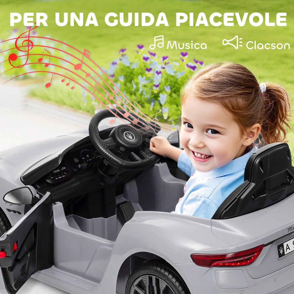 Macchina per Bambini 12V con Telecomando ¨C Minimal ¨C Grigio