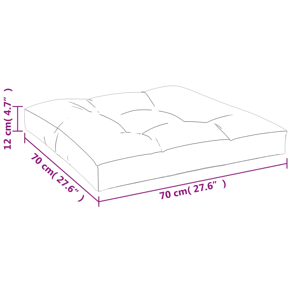 Cuscini per Pallet 2 pz Verdi in Tessuto 360694