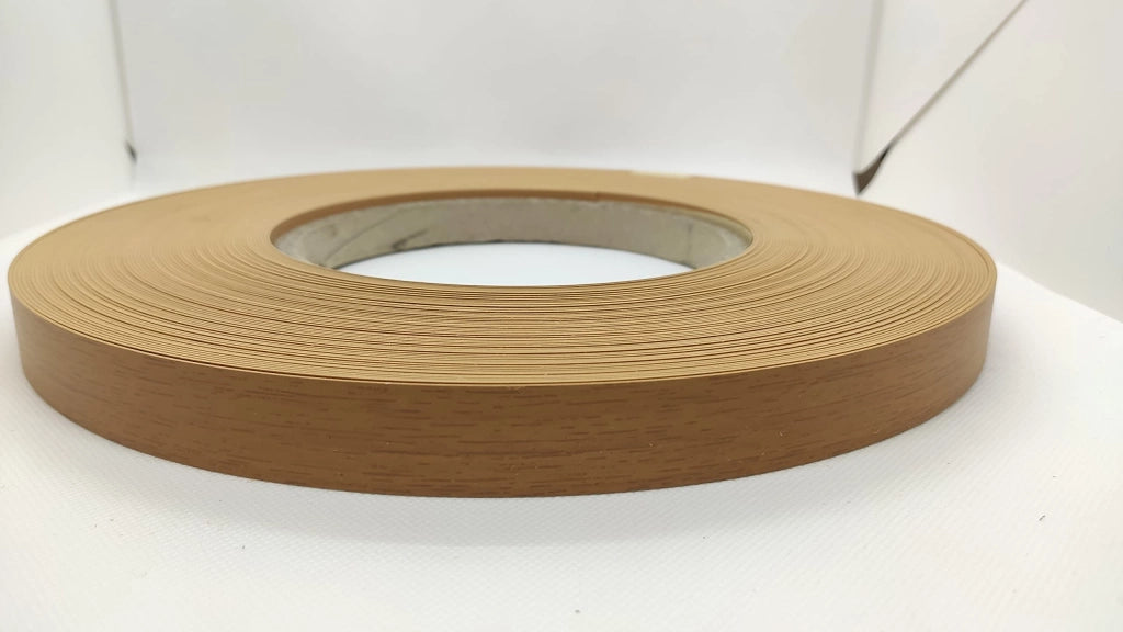 Bordo ABS per mobili 1 mm noce chiaro H22 mm - rotolo da 50 metri