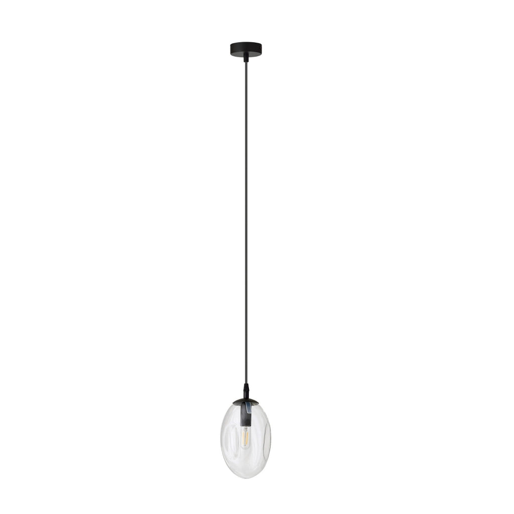 Lampada a sospensione Emibig Astral E14 vetro trasparente