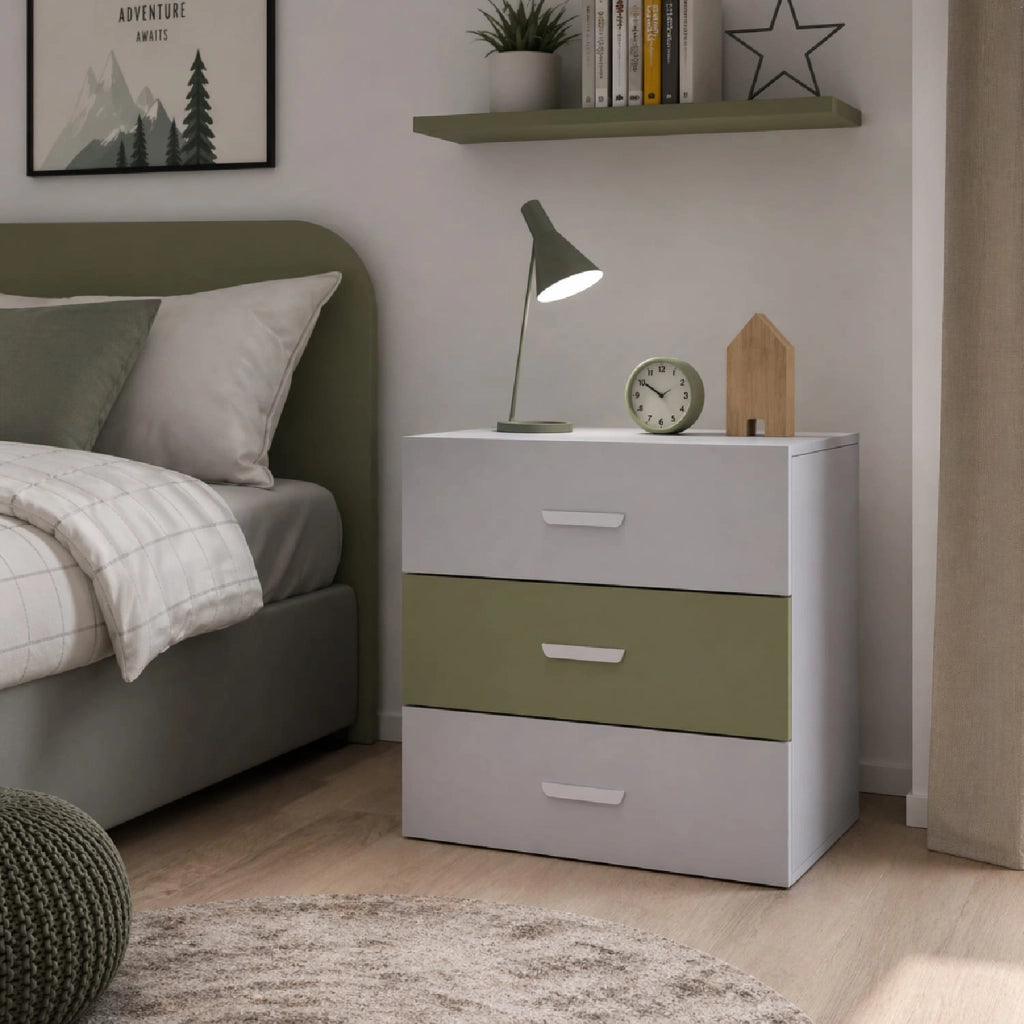 Cameretta Completa Salvaspazio Con Scrivania Armadio Cassettiera Letto A Scomparsa Per Camera Bambini Ragazzi Stanza Ospiti 133 X 208.5 X 45-216 Cm Cashmere E Verde