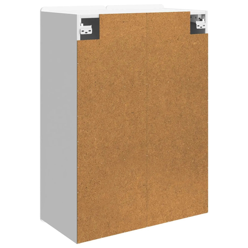 Armadietto a Muro | Mobiletto a muro Bianco Lucido 66 x 34,5 x 92 cm
