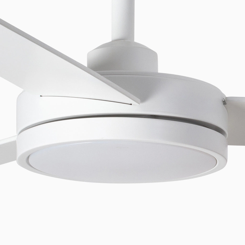 BARTH, Ventilatore con Luce, Faro Barcelona Colore: Bianco
