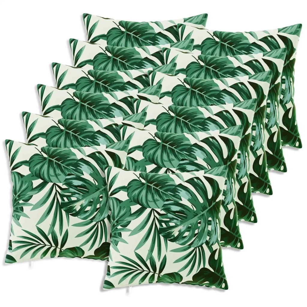 Cuscino con cuscino HEERLEN 12 pz Motivo a Foglie Poliestere 926667