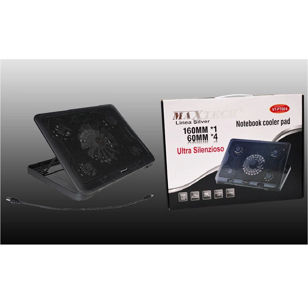 Trade Shop - Ventola Raffreddamento Dissipatore 160mm Supporto Pad Notebook Pc Maxtech Vt-pt004 -
