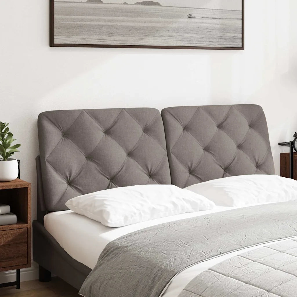 Cuscino Testiera Tortora 140 cm in Tessuto 4019223