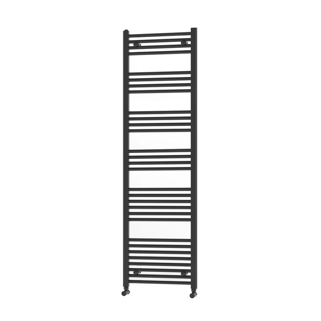 Termoarredo Kalura dritto nero opaco 176x55 cm