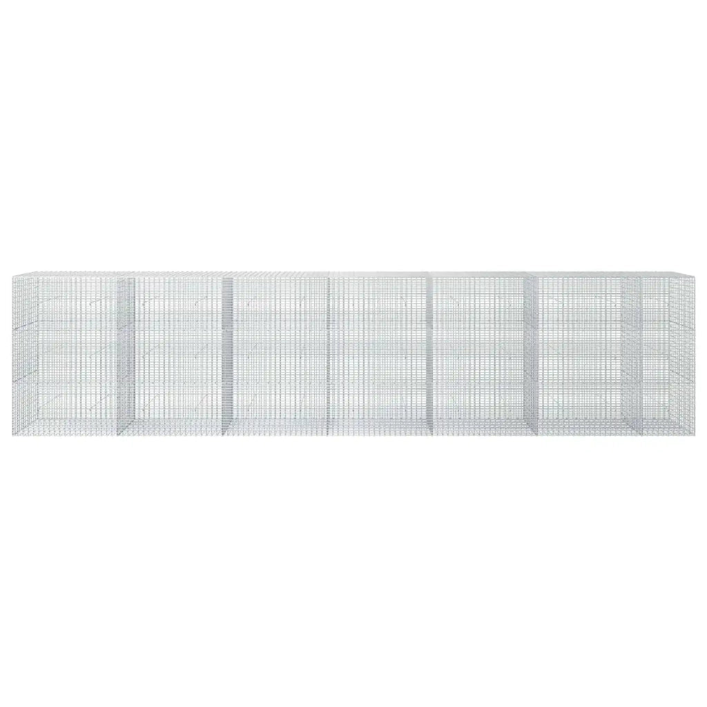 Gabione con Filo da 3,5 mm e Rete da 5x2,5 cm 650x30x150 cm 3461791