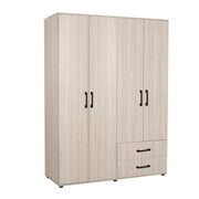 Armadio 4 ante e 2 cassetti GRD4422023 colore rovere