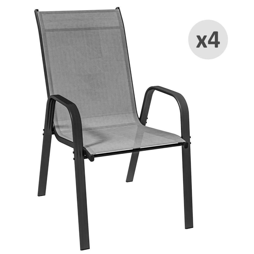Sedie da Giardino Impilabili ¨C Minimal ¨C Grigio